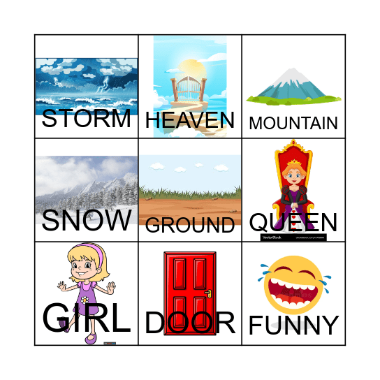 LET IT GO Bingo Card