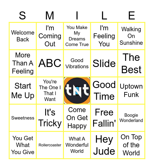 Feel Good Stuff Bingo Card
