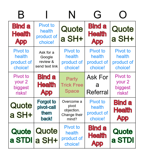 Health Day Blackout BINGO-ReMiX Bingo Card