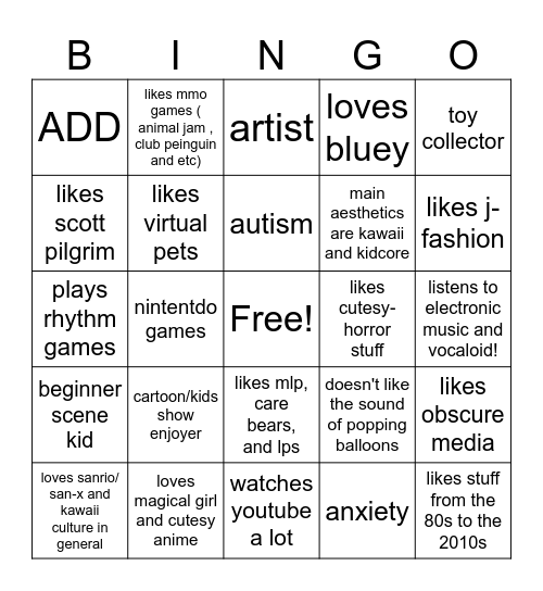 How much are u like me? Bingo Card