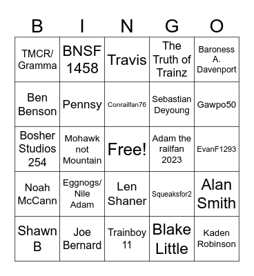 Infamous Internet Foamers Bingo V2 Bingo Card