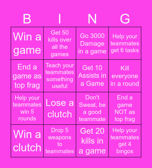 Tough CS2 Bongo Bingo Card