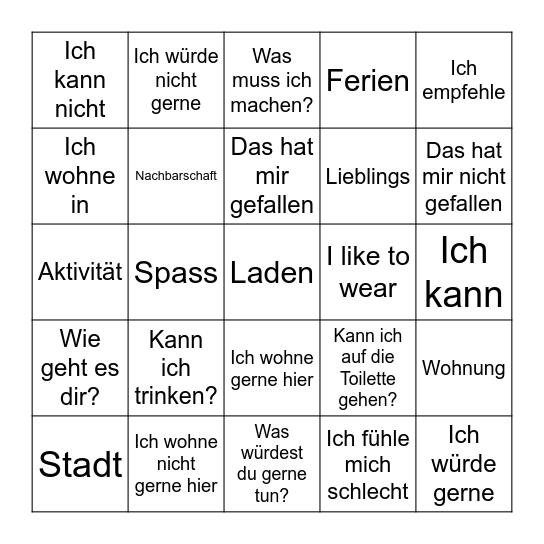 Mathe-Bingo Card