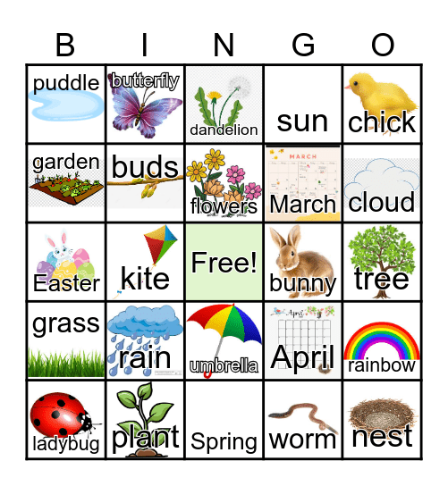 SPRING has Sprung! Bingo Card