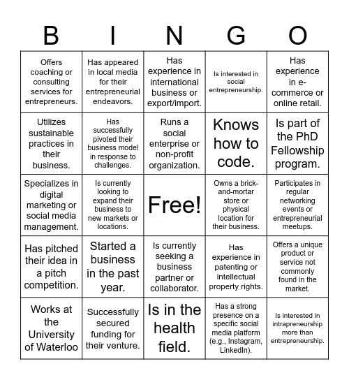 MBET BINGO Card