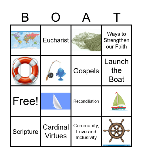 Building our Boat of Faith Bingo Card