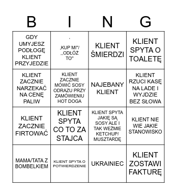 ORLEN BRZEZIE Bingo Card