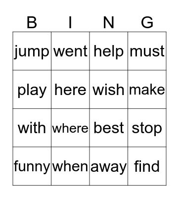 Ronnie Bingo Card