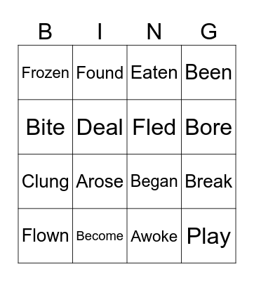 Bingo Mamingo Bingo Card