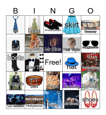 F9 Prom Bingo Card