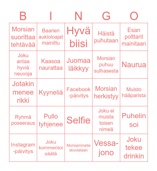 POLTTARI BINGO Card