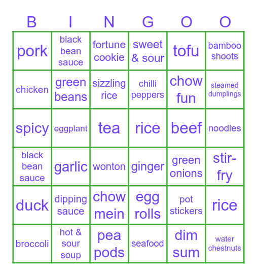 Russell Street Bingo Card