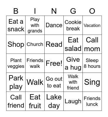 Teacher Month Bingo Card