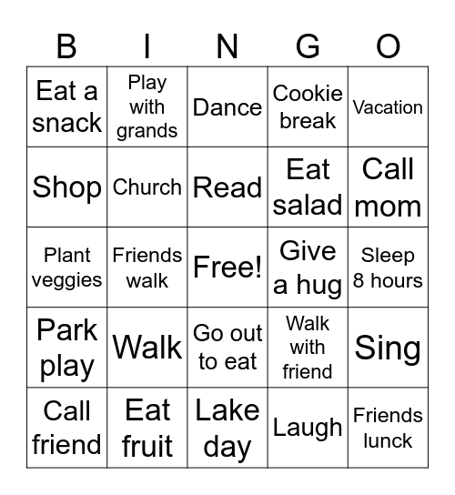 Teacher Month Bingo Card
