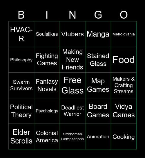 Grimmgo Bingo Card