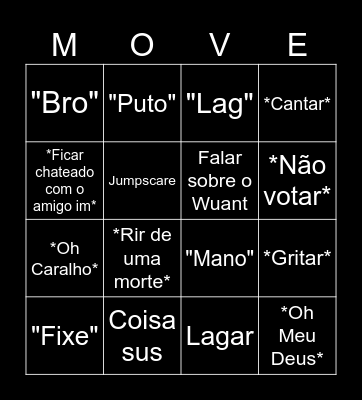 Move Bingo Card