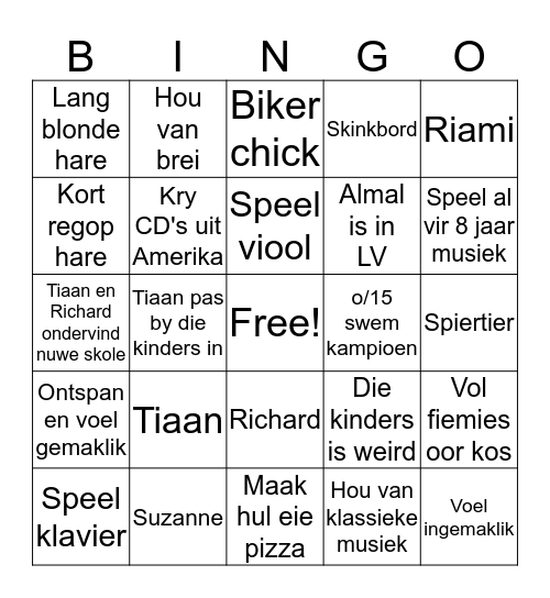 Nog iemand vir pynappel op pizza? Bingo Card