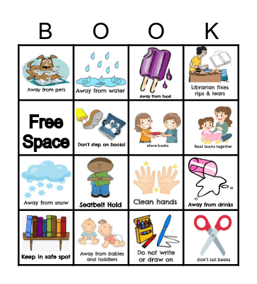 Book Care Bingo Card