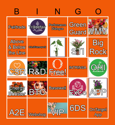 Dummen Orange Bingo Card