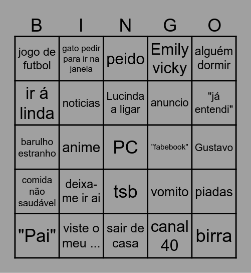 casa bingo Card