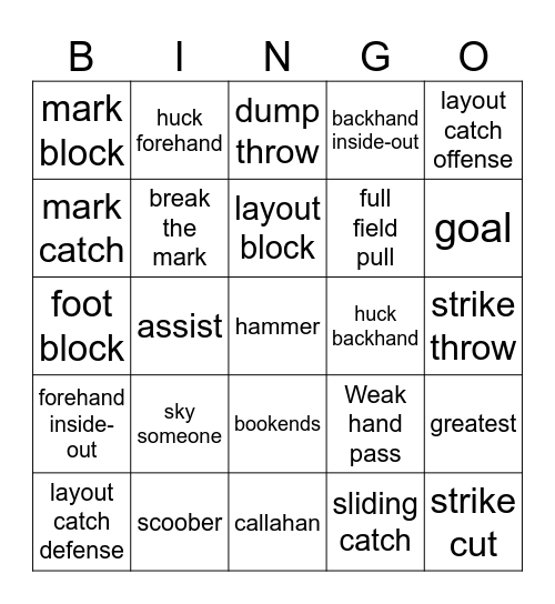 Erhe summer 2024 Bingo Card