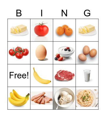 COUNTABLE & UNCOUNTABLE NOUNS Bingo Card