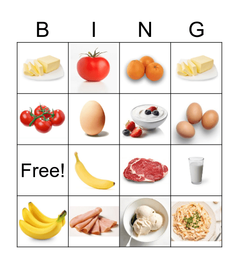 COUNTABLE & UNCOUNTABLE NOUNS Bingo Card