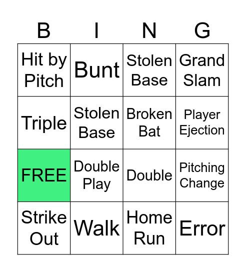 NJ GMIS Baseball BING - 0 Bingo Card