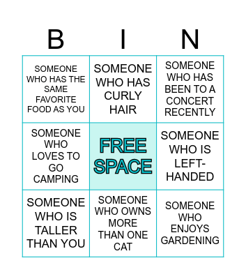 COWORKER Bingo Card