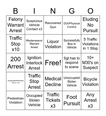 Make Sprecher Have a Bad Day Bingo Card