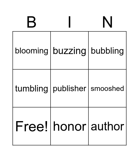 Love That Dog Set 3 Bingo Card