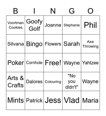 LEVANTE Bingo Card