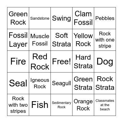 Muir Creek Scavenger Hunt Bingo Card
