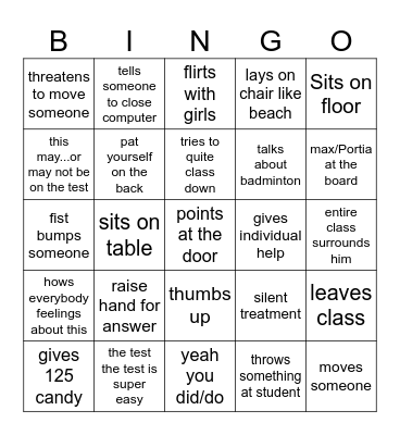 Mr tejada bingo V3 Bingo Card