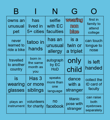 GO.....GO.....BINGO Card