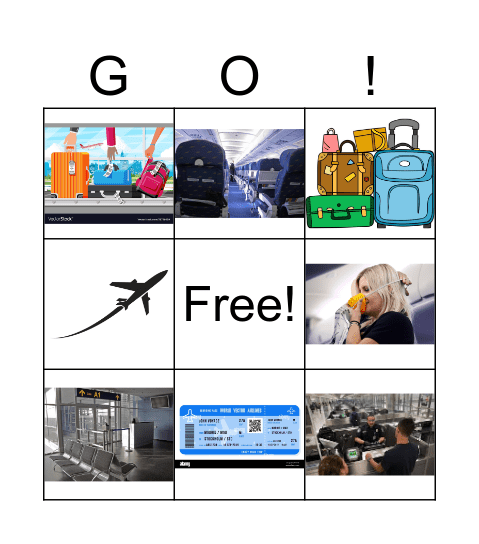 At the airport Bingo Card