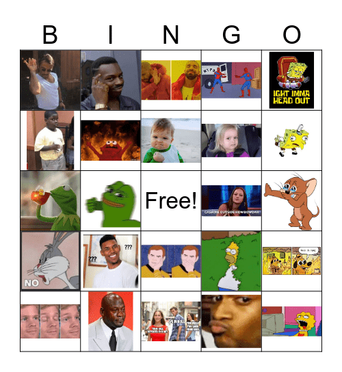 Memes Bingo Card
