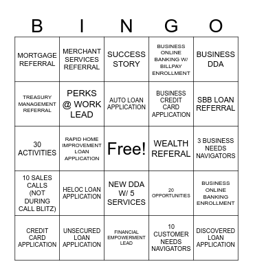 UB II BINGO Card