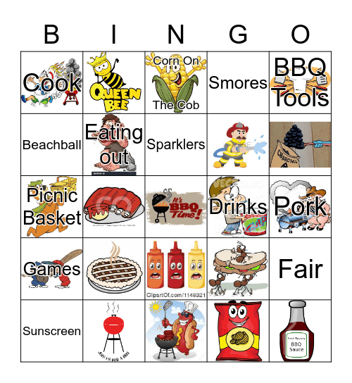 Barbecue Bingo Card