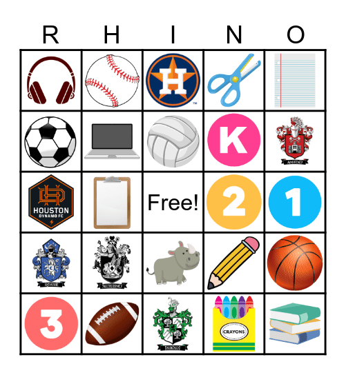 RRE Library Bingo Card