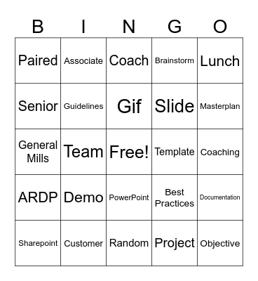 UE Bingo May 2024 Bingo Card