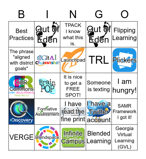 GTTA Bingo Card