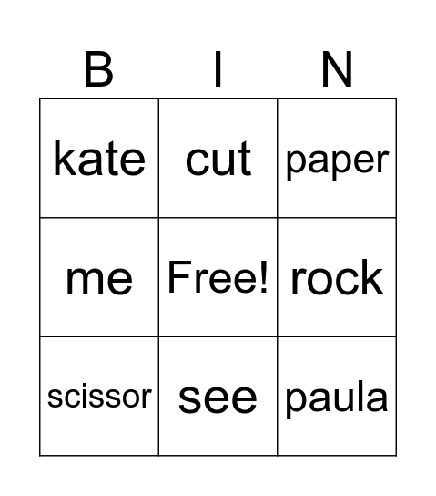 Nurse bingo Card