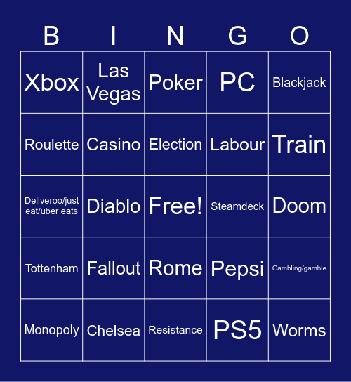 Infinite craft Bingo Card