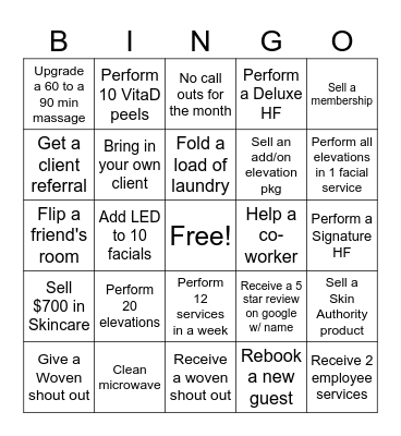 ST MAY COMPETITION Bingo Card