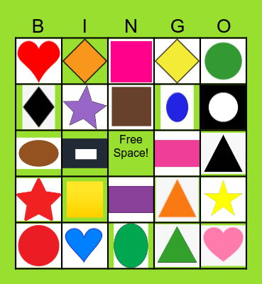 Shapes Bingo Card