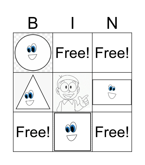 Shapes Bingo Card