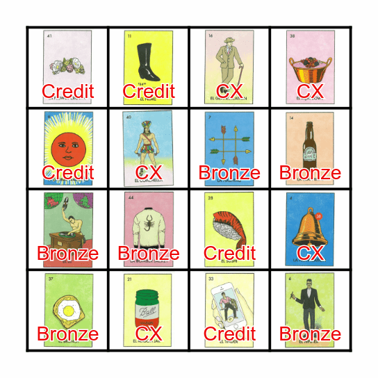 Macy's Lotería Bingo Card