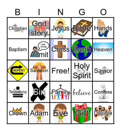 Christian Bingo Card