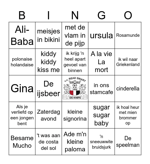 Piratenbingo Jort en Menno Bingo Card